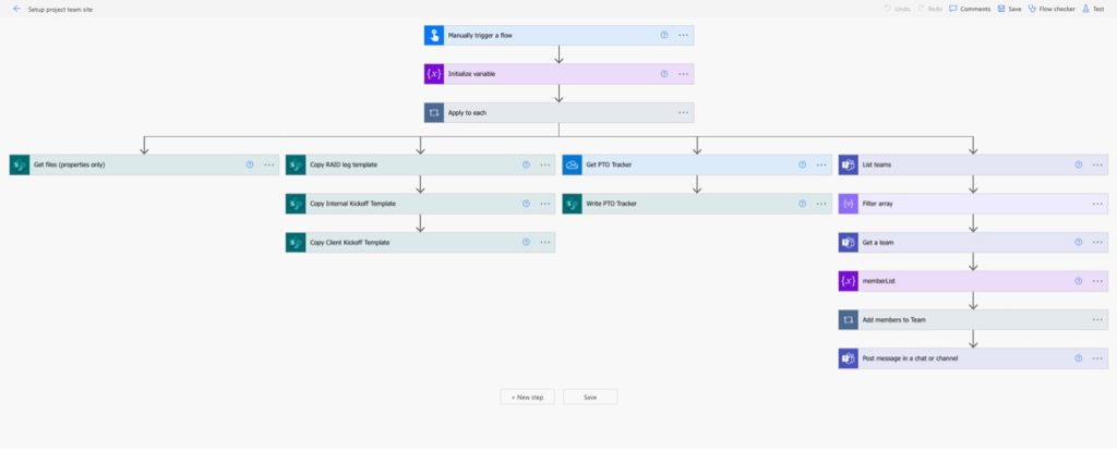 Power Automate flow example